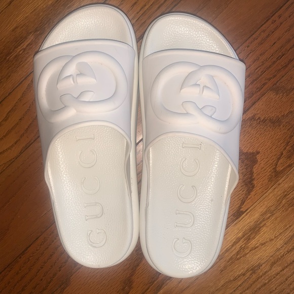 Gucci platform off white slides - Picture 1 of 6